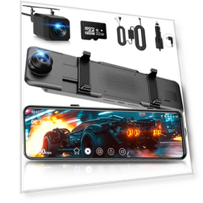 4K Dash Cam with Front and Rear View — Dashboard Cameras, MACHITO