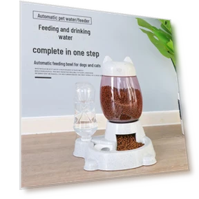 Automatic Cat Feeder with Non-Slip Water Bowl — Feeders, AI Supermarket