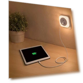 LED Night Light with Dual USB Charging Port — Night Lights, Dream Garage