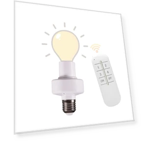 Living Room Remote Controller For LED Bulb Lamp Holder — Smart Home Modules, hongsee