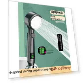 Luxury Smart LED Shower Head Set with Hand Sprayer and Heater — Fixed, Super Select