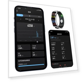 Smart Ring with Display Screen and Touch Health Manager — Smart Rings, Good Household Items