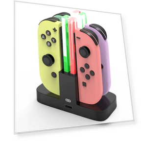 4-in-1 Charging Stand for Nintendo Switch Controllers — Power Solutions, aispeed
