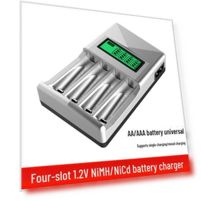 Smart LCD Charger with 4 Slots — Chargers, TrendVibeCN