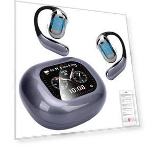 AI Translator Earbuds with Touch Screen — Language Translators, Junmaocun