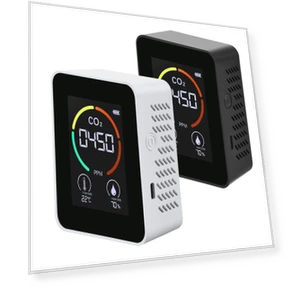 Classic 3-in-1 Indoor CO2, Temperature & Humidity Detector — Air Quality Monitors, Smarter than future