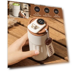 Smart Thermos Bottle with Digital LED Display — Beverage Warmers, Garden Supplies My