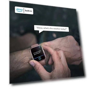 Smart Watch with Alexa Built-in & Bluetooth Call — Smartwatches, SKG
