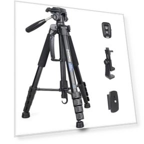 Video Camera Tripod with 3-WAY Head — Camera Supports, MIYAKO