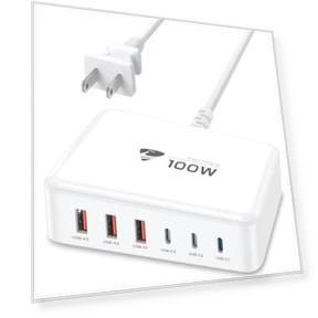 100W GaN 6 Port USB C Fast Charging Station — Chargers, CHONGZHENG (HK)CO. ,LIMITED
