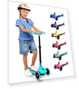 3 Wheel Foldable Kids Scooter — Electric Vehicles, SereneLife
