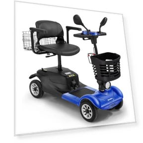 4-Wheel Foldable Mobility Scooter — Push Scooters, WheelWavi