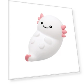 Cute Axolotl Night Light — Night Lights, For Season