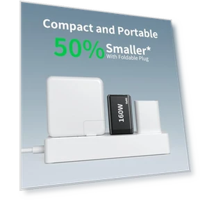 Fast Charger 160W Compact Foldable 3 Port Charging Station — Chargers, shenzhenshiquanshengdamaoyiyouxiangongsi