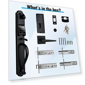 Keyless Entry Door Lock with Touchscreen — Padlocks & Hasps, HISAFE