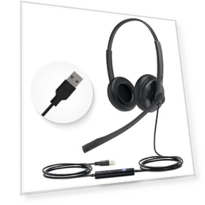 USB Headset with Noise Cancelling Microphone — Headsets, Yealink