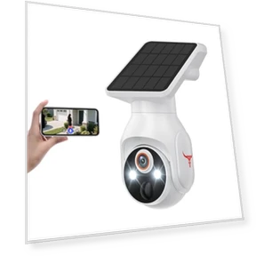 WiFi Security Camera with Solar Panel — Smart Home Security, SizzChat