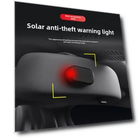Anti-theft LED Solar-Powered Car Interior Light — Alarm Systems, AI Supermarket