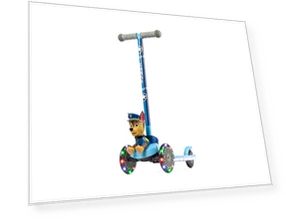 Self-Balancing 3 Wheeled Scooter with Light Up Wheels & Deck — Push Scooters, Voyager