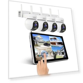 4MP Wireless NVR Kit with 10.1-inch Touchscreen Monitor — Complete Surveillance Systems, SriHome