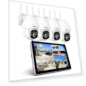 5MP Wireless NVR Kit with 10.1-inch Touchscreen Monitor — Complete Surveillance Systems, SriHome
