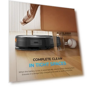 Robot Vacuum and Mop Combo — Smart Cleaning Robots, LWbrazl