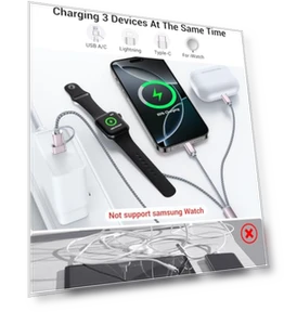 3-in-2 Multi Charging Cable — Charging Solutions, Temdan