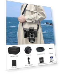 4K Digital Camera for Photography — Camcorder, banflower