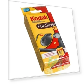 Fun Saver 35mm One-Time-Use Disposable Camera with Flash — Single-Use, KODAK