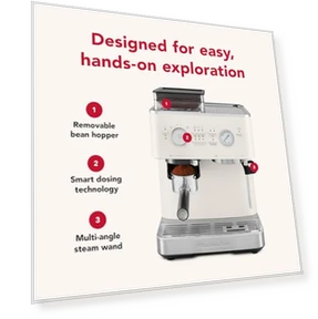 Semi Automatic Espresso Machine with Burr Grinder — Electric Coffee Grinders, KitchenAid