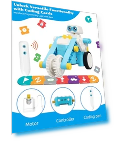 STEM Card & Pen Coding Robot Kit for Kids — Construction Kits, Whalesbot