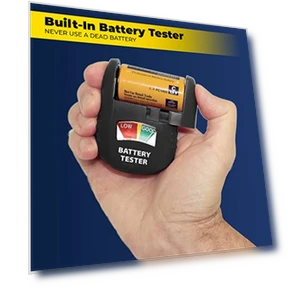 Battery Organizer Storage Case with Tester — Holders, Ontel