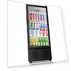 Commercial Beverage Refrigerator and Cooler with Glass Door — Drink Coolers, ECEVT