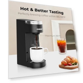 Slim Single Serve Coffee Maker — Brewing Excellence, CHULUX
