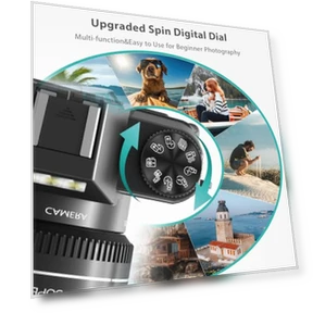 4K Digital Camera for Photography & Vlogging — Mirrorless Cameras, WIKICO