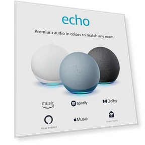 Alexa speaker with premium sound — Portable Audio, Amazon