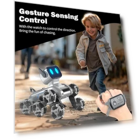 Gesture Sensing Stunt RC Robot Dog — Interactive Figures & Robots, BLF FUN