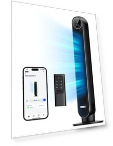 Smart Oscillating Quiet Floor Fan — Ceiling Fans, Dreo