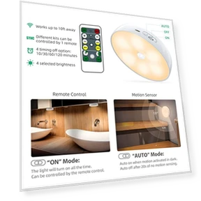 LED Closet Lights with Motion Sensor — Under-Cabinet Mounts, Lightbiz