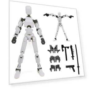 Multi-Jointed Movable Robot Action Figure — Dolls & Figures, Dumwick