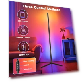 RGB Corner Floor Lamp — Standing Lights, RIYO