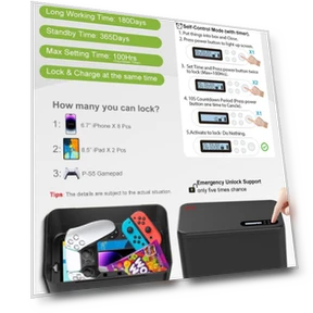 Smart Time Management Phone Self-lock Storage Box — Efficiency Tools