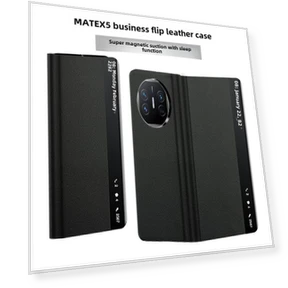 Leather Case with Smart Window Cover — Phone Accessories, Super Case