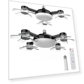 Remote Control Hanging Fan with LED Light — Ceiling Fans, Wrigleys