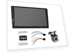 1 DIN Car MP5 Player HD Radio Bluetooth Touchscreen — Stereo Receivers, Topfactory