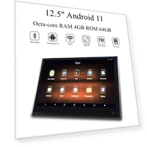 12.5-inch Car Android Touch Screen Headrest Monitor — Stereo Receivers, FYUU-autoparts