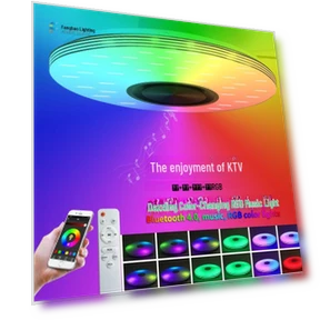 Smart LED Bluetooth Ceiling Light with Color Speaker — Overhead Lighting, TrendVibeCN