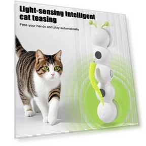 Smart Motion Worm Toy for Indoor Cats — Cat Playthings, LuxeLane