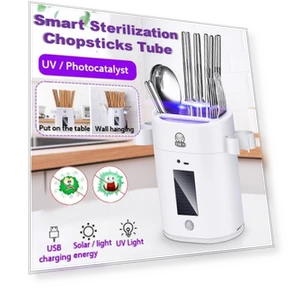 Smart Sterilization Cutlery Rack — Knife Accessories, flower 01
