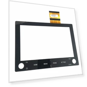 Touch Screen Glass Digitizer with Radio & 2 Handles — Navigation & GPS Accessories, Tautoparts